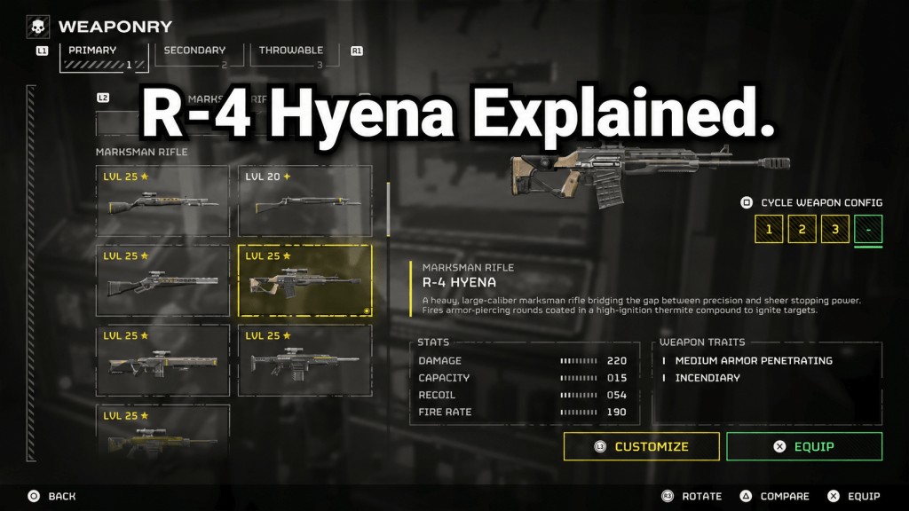 R-4 Hyena Review: Helldivers 2’s Body-Shot Marksman Rifle